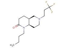 (4aS*,8aR*)-1-butyl-6-(3,3,3-trifluoropropyl)octahydro-1,6-naphthyridin-2(1H)-one