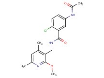 5-(acetylamino)-2-chloro-N-[(2-methoxy-4,6-dimethylpyridin-3-yl)methyl]benzamide