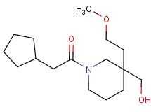 [1-(cyclopentylacetyl)-3-(2-methoxyethyl)-3-piperidinyl]methanol