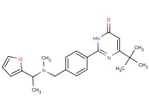 6-tert-butyl-2-(4-{[[1-(2-furyl)ethyl](methyl)amino]methyl}phenyl)-4(3H)-pyrimidinone