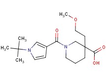 1-[(1-tert-butyl-1H-pyrrol-3-yl)carbonyl]-3-(2-methoxyethyl)-3-piperidinecarboxylic acid