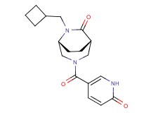 (1S*,5R*)-6-(cyclobutylmethyl)-3-[(6-oxo-1,6-dihydropyridin-3-yl)carbonyl]-3,6-diazabicyclo[3.2.2]nonan-7-one