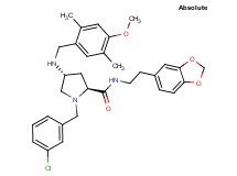 (4R)-N-[2-(1,3-benzodioxol-5-yl)ethyl]-1-(3-chlorobenzyl)-4-[(4-methoxy-2,5-dimethylbenzyl)amino]-L-prolinamide