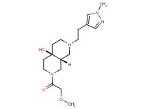 (4aR*,8aR*)-2-(methoxyacetyl)-7-[2-(1-methyl-1H-pyrazol-4-yl)ethyl]octahydro-2,7-naphthyridin-4a(2H)-ol