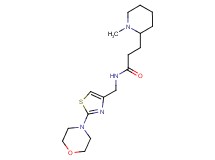 3-(1-methyl-2-piperidinyl)-N-{[2-(4-morpholinyl)-1,3-thiazol-4-yl]methyl}propanamide