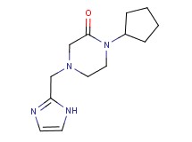 1-cyclopentyl-4-(1H-imidazol-2-ylmethyl)piperazin-2-one