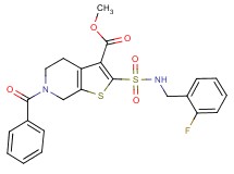 methyl 6-benzoyl-2-{[(2-fluorobenzyl)amino]sulfonyl}-4,5,6,7-tetrahydrothieno[2,3-c]pyridine-3-carboxylate