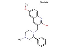 6-methoxy-3-{[(2S)-4-methyl-2-phenyl-1-piperazinyl]methyl}-2-quinolinol