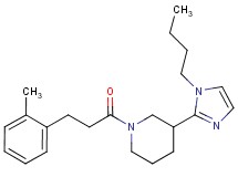 3-(1-butyl-1H-imidazol-2-yl)-1-[3-(2-methylphenyl)propanoyl]piperidine