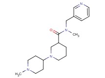 N,1'-dimethyl-N-(pyridin-3-ylmethyl)-1,4'-bipiperidine-3-carboxamide
