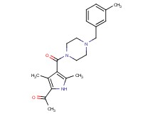 1-(3,5-dimethyl-4-{[4-(3-methylbenzyl)-1-piperazinyl]carbonyl}-1H-pyrrol-2-yl)ethanone