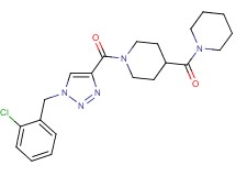 1-{[1-(2-chlorobenzyl)-1H-1,2,3-triazol-4-yl]carbonyl}-4-(1-piperidinylcarbonyl)piperidine