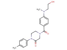 4-{4-[(2-hydroxyethyl)(methyl)amino]benzoyl}-1-(4-methylphenyl)-2-piperazinone