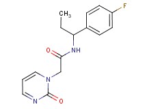 N-[1-(4-fluorophenyl)propyl]-2-(2-oxopyrimidin-1(2H)-yl)acetamide