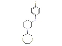 1-(1,4-dithiepan-6-yl)-N-(4-fluorophenyl)-3-piperidinamine