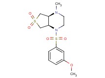 (4aS*,7aR*)-1-[(3-methoxyphenyl)sulfonyl]-4-methyloctahydrothieno[3,4-b]pyrazine 6,6-dioxide