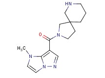 2-[(1-methyl-1H-imidazo[1,2-b]pyrazol-7-yl)carbonyl]-2,7-diazaspiro[4.5]decane