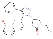 1-ethyl-4-[5-(8-hydroxyquinolin-2-yl)-4-phenyl-1H-imidazol-1-yl]pyrrolidin-2-one
