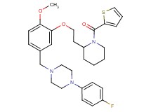 1-(4-fluorophenyl)-4-(4-methoxy-3-{2-[1-(2-thienylcarbonyl)-2-piperidinyl]ethoxy}benzyl)piperazine