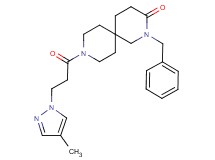 2-benzyl-9-[3-(4-methyl-1H-pyrazol-1-yl)propanoyl]-2,9-diazaspiro[5.5]undecan-3-one