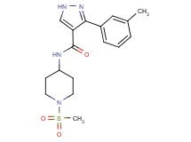 3-(3-methylphenyl)-N-[1-(methylsulfonyl)piperidin-4-yl]-1H-pyrazole-4-carboxamide