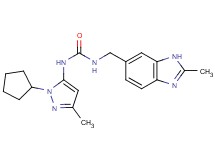 N-(1-cyclopentyl-3-methyl-1H-pyrazol-5-yl)-N'-[(2-methyl-1H-benzimidazol-6-yl)methyl]urea