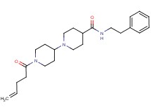 1'-(4-pentenoyl)-N-(2-phenylethyl)-1,4'-bipiperidine-4-carboxamide