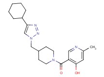 5-({4-[(4-cyclohexyl-1H-1,2,3-triazol-1-yl)methyl]-1-piperidinyl}carbonyl)-2-methyl-4-pyridinol