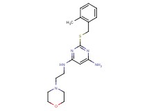 2-[(2-methylbenzyl)thio]-N-(2-morpholin-4-ylethyl)pyrimidine-4,6-diamine