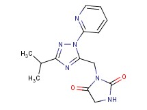3-[(3-isopropyl-1-pyridin-2-yl-1H-1,2,4-triazol-5-yl)methyl]imidazolidine-2,4-dione