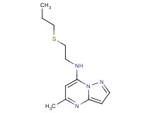 5-methyl-N-[2-(propylthio)ethyl]pyrazolo[1,5-a]pyrimidin-7-amine