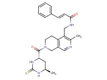 (2E)-N-[(3-methyl-7-{[(4S*,6R*)-6-methyl-2-thioxohexahydro-4-pyrimidinyl]carbonyl}-5,6,7,8-tetrahydro-2,7-naphthyridin-4-yl)methyl]-3-phenylacrylamide