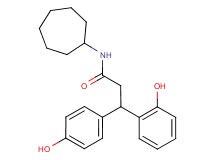 N-cycloheptyl-3-(2-hydroxyphenyl)-3-(4-hydroxyphenyl)propanamide