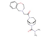 (1R*,5R*)-6-(2,3-dihydro-1,4-benzoxazepin-4(5H)-ylacetyl)-N,N-dimethyl-3,6-diazabicyclo[3.2.2]nonane-3-carboxamide