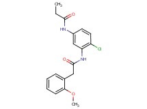 N-(4-chloro-3-{[(2-methoxyphenyl)acetyl]amino}phenyl)propanamide