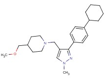 1-{[3-(4-cyclohexylphenyl)-1-methyl-1H-pyrazol-4-yl]methyl}-4-(methoxymethyl)piperidine
