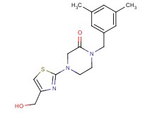1-(3,5-dimethylbenzyl)-4-[4-(hydroxymethyl)-1,3-thiazol-2-yl]-2-piperazinone