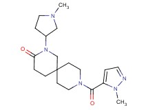 9-[(1-methyl-1H-pyrazol-5-yl)carbonyl]-2-(1-methyl-3-pyrrolidinyl)-2,9-diazaspiro[5.5]undecan-3-one