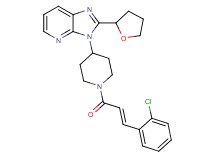 3-{1-[(2E)-3-(2-chlorophenyl)-2-propenoyl]-4-piperidinyl}-2-(tetrahydro-2-furanyl)-3H-imidazo[4,5-b]pyridine