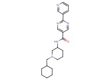 N-[1-(cyclohexylmethyl)-3-piperidinyl]-2-(3-pyridinyl)-5-pyrimidinecarboxamide