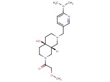 (4aR*,8aR*)-2-{[6-(dimethylamino)pyridin-3-yl]methyl}-7-(methoxyacetyl)octahydro-2,7-naphthyridin-4a(2H)-ol