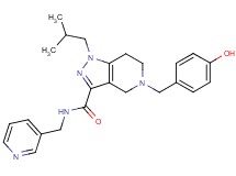 5-(4-hydroxybenzyl)-1-isobutyl-N-(3-pyridinylmethyl)-4,5,6,7-tetrahydro-1H-pyrazolo[4,3-c]pyridine-3-carboxamide