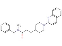 N-benzyl-N-methyl-3-(1-quinolin-2-ylpiperidin-4-yl)propanamide