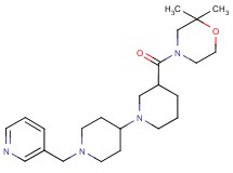 3-[(2,2-dimethylmorpholin-4-yl)carbonyl]-1'-(pyridin-3-ylmethyl)-1,4'-bipiperidine