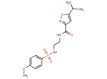 5-isopropyl-N-(2-{[(4-methoxyphenyl)sulfonyl]amino}ethyl)-3-isoxazolecarboxamide