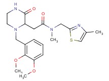 2-[1-(2,3-dimethoxybenzyl)-3-oxo-2-piperazinyl]-N-methyl-N-[(4-methyl-1,3-thiazol-2-yl)methyl]acetamide