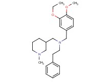 (3-ethoxy-4-methoxybenzyl)[(1-methyl-3-piperidinyl)methyl](2-phenylethyl)amine
