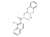 8-hydroxy-N-methyl-N-[(2-methyl-1,2,3,4-tetrahydro-3-isoquinolinyl)methyl]-7-quinolinecarboxamide