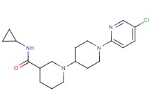 1'-(5-chloropyridin-2-yl)-N-cyclopropyl-1,4'-bipiperidine-3-carboxamide