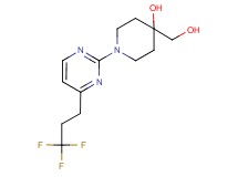 4-(hydroxymethyl)-1-[4-(3,3,3-trifluoropropyl)pyrimidin-2-yl]piperidin-4-ol